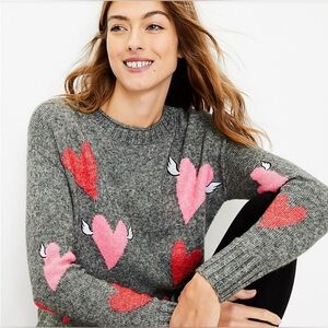 LOU & GREY HEART SWEATER
